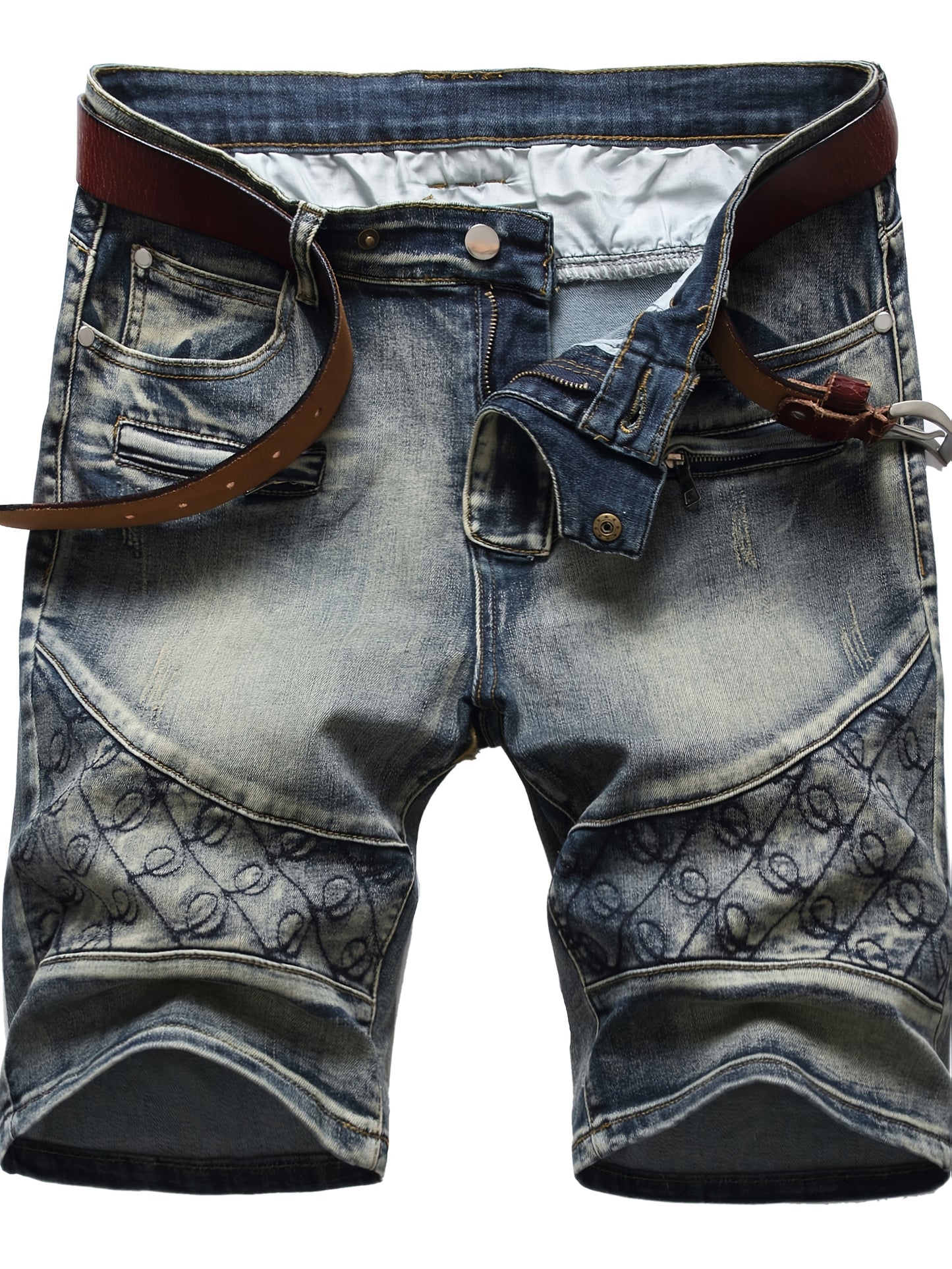 KEEVOOM Men's Trendy Denim Shorts for Summer Sports and Casual Outfits