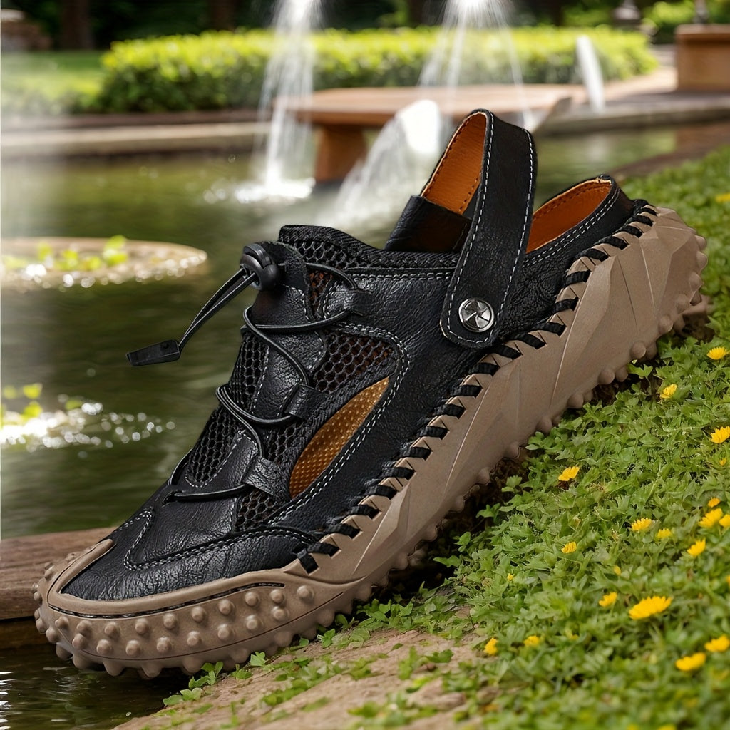 Ladies Handmade Breathable Mesh Sandals for Comfortable Casual Wear