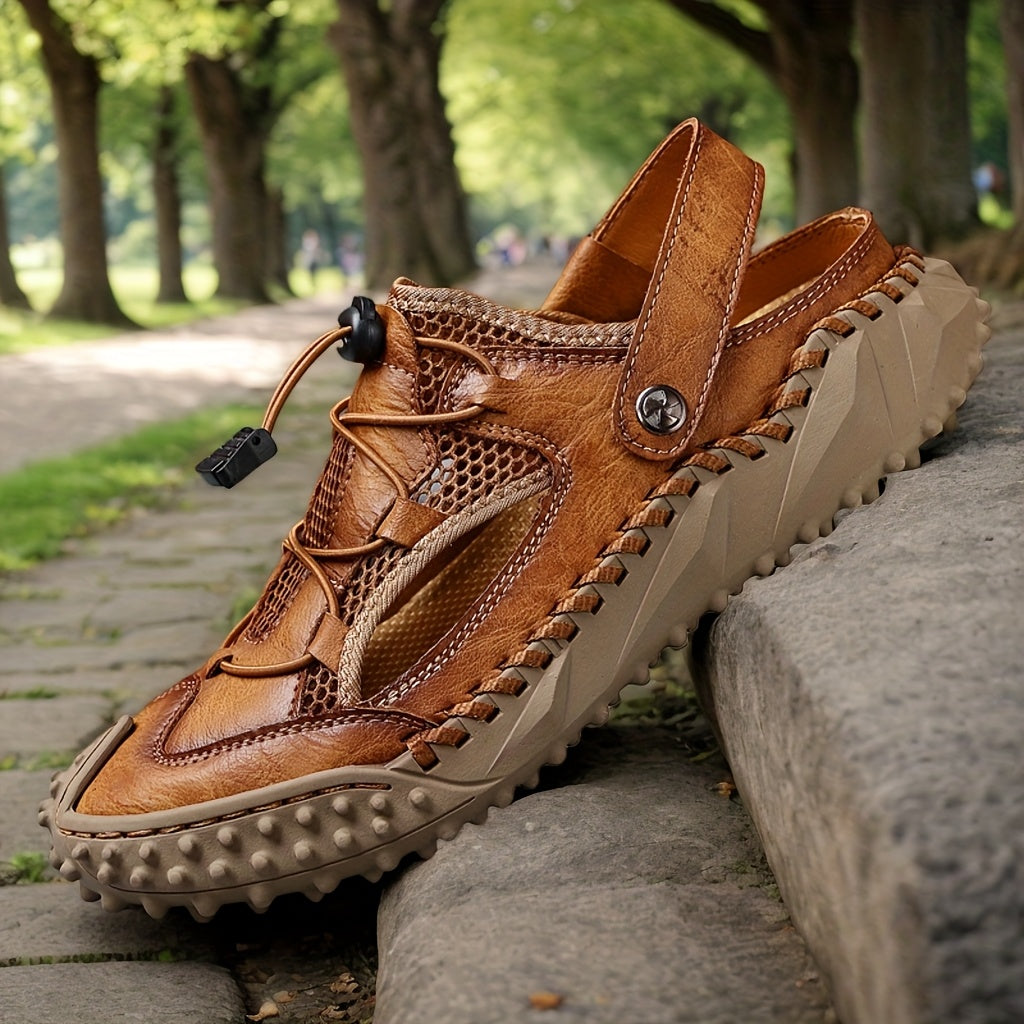 Ladies Handmade Breathable Mesh Sandals for Comfortable Casual Wear