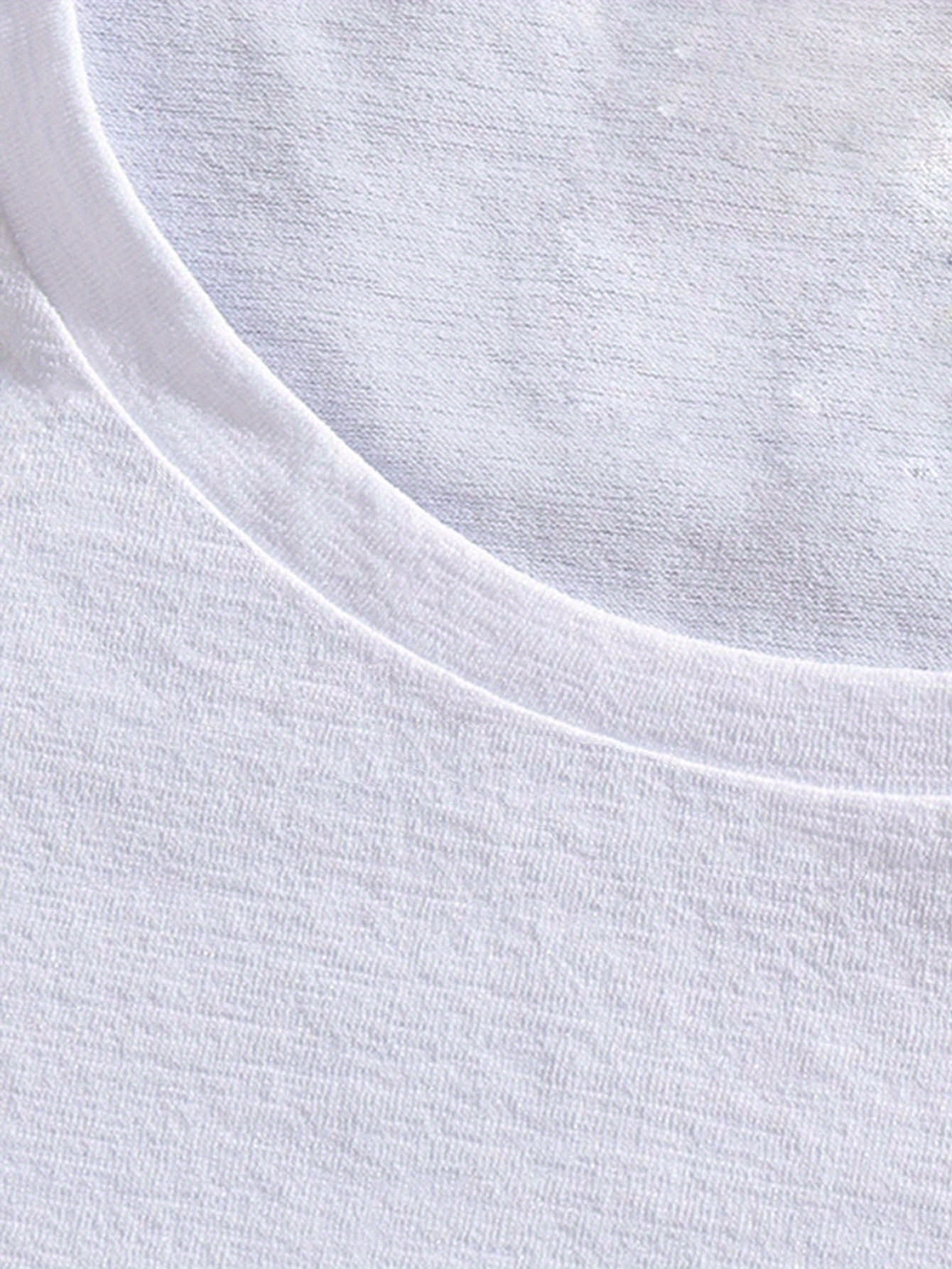 Chic Geometric Chicken Print Casual Crew Neck T-Shirt