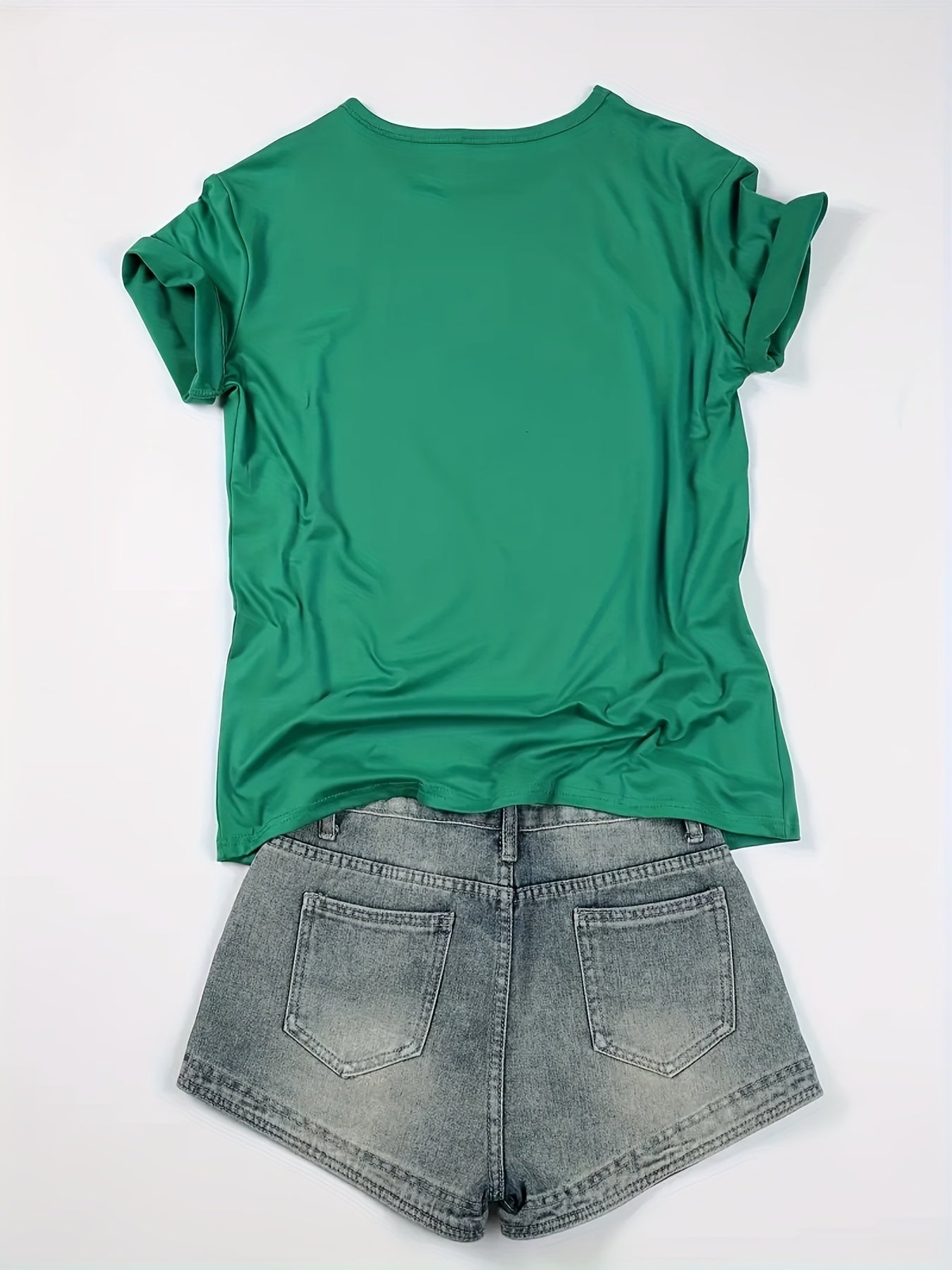 Creative Letter Print Casual T-Shirts for Women