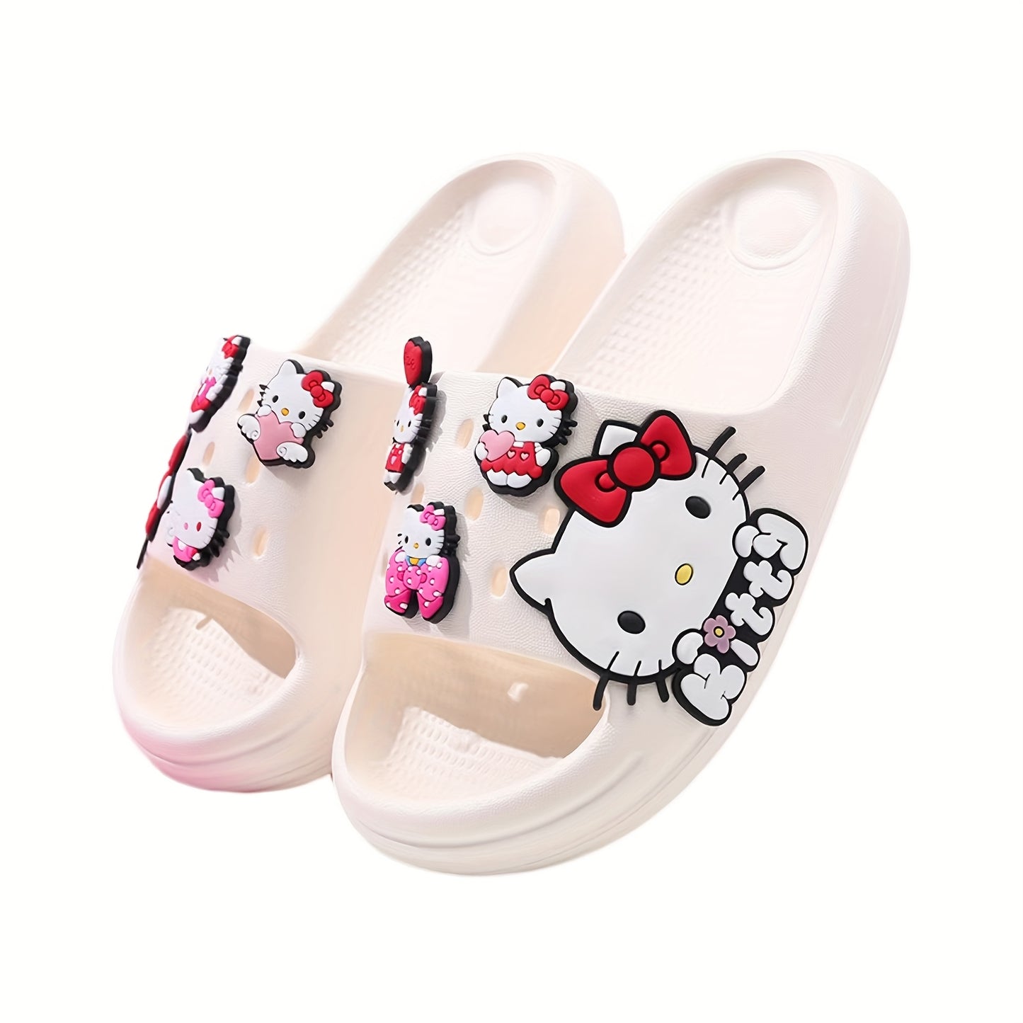 Hello Kitty Quick-Dry Slide Sandals for Fun Beach Days