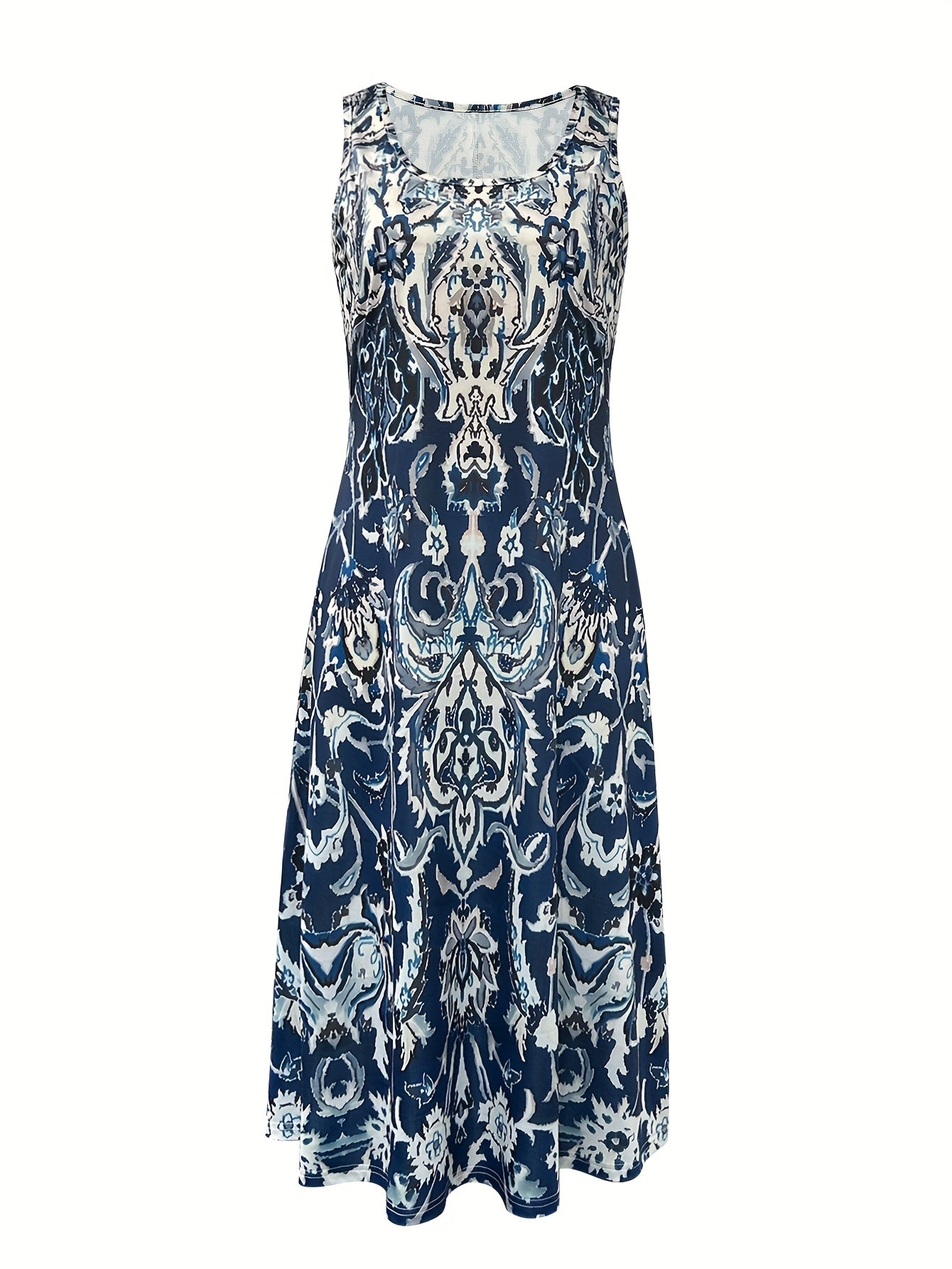 Summer Resort Style Floral Print Women's Dress