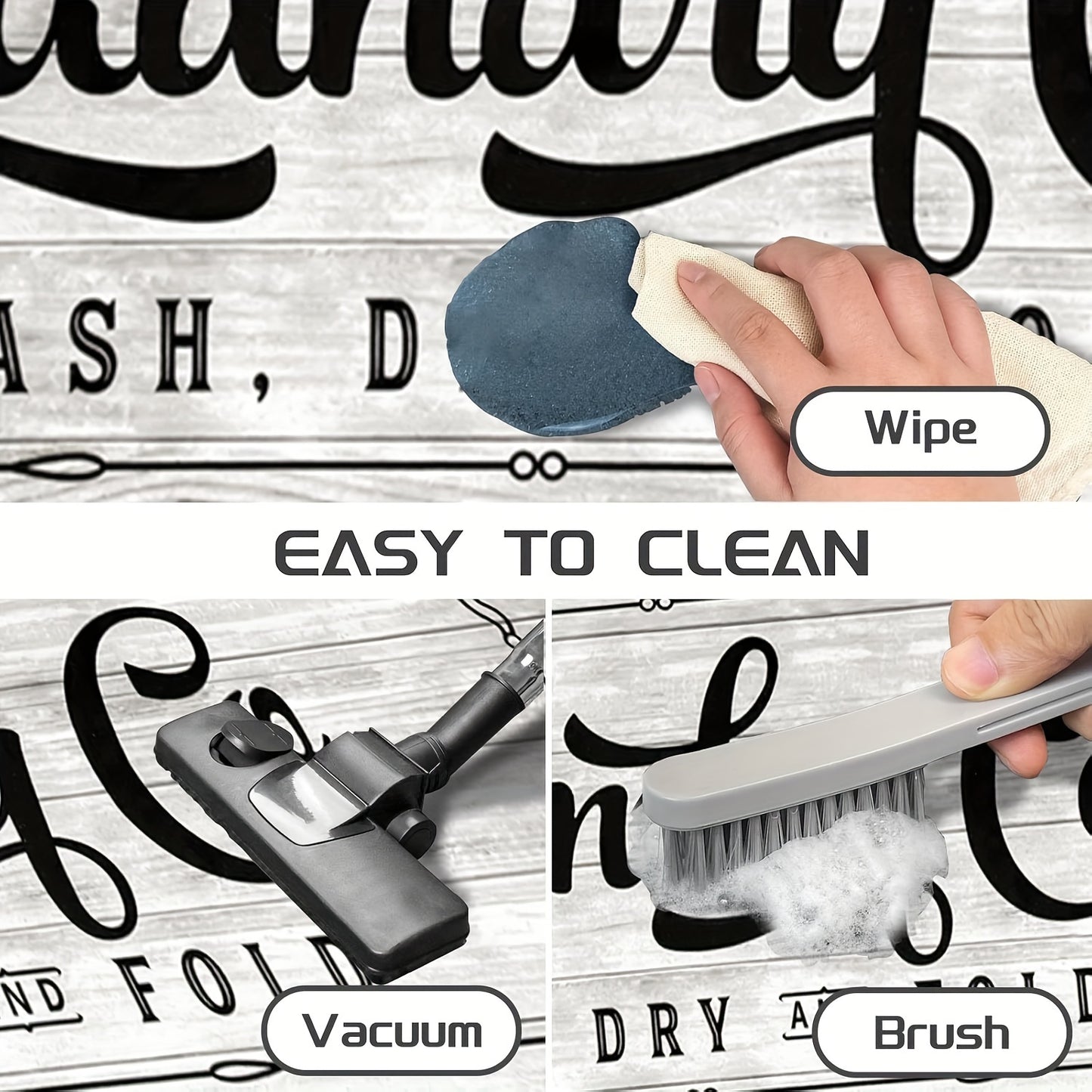 Non Slip Laundry Room Runner Rug for Home and Kitchen