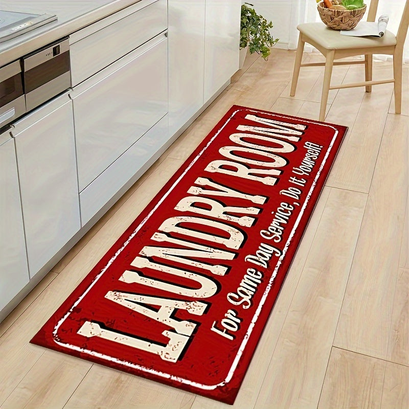 Non Slip Laundry Room Runner Rug for Home and Kitchen