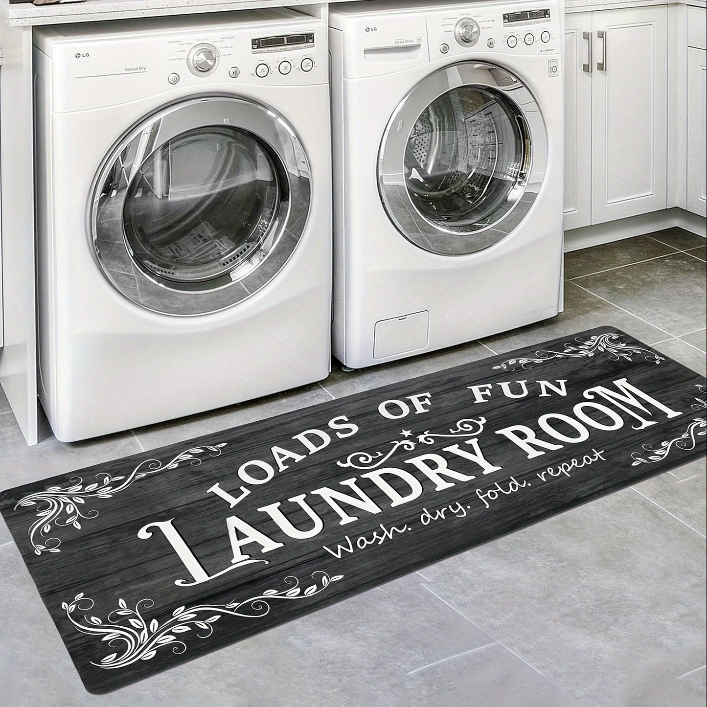 Non Slip Laundry Room Runner Rug for Home and Kitchen