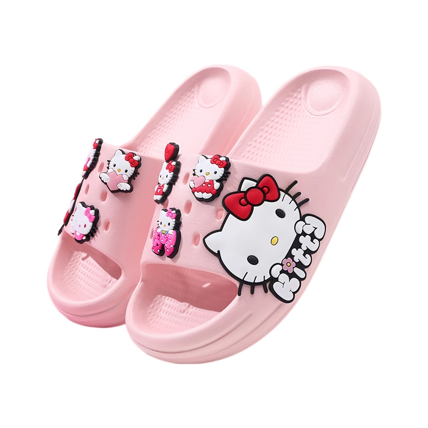Hello Kitty Quick-Dry Slide Sandals for Fun Beach Days
