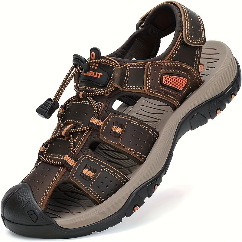 Mens Hiking Sandals Closed Toe Outdoor Waterproof Shoes
