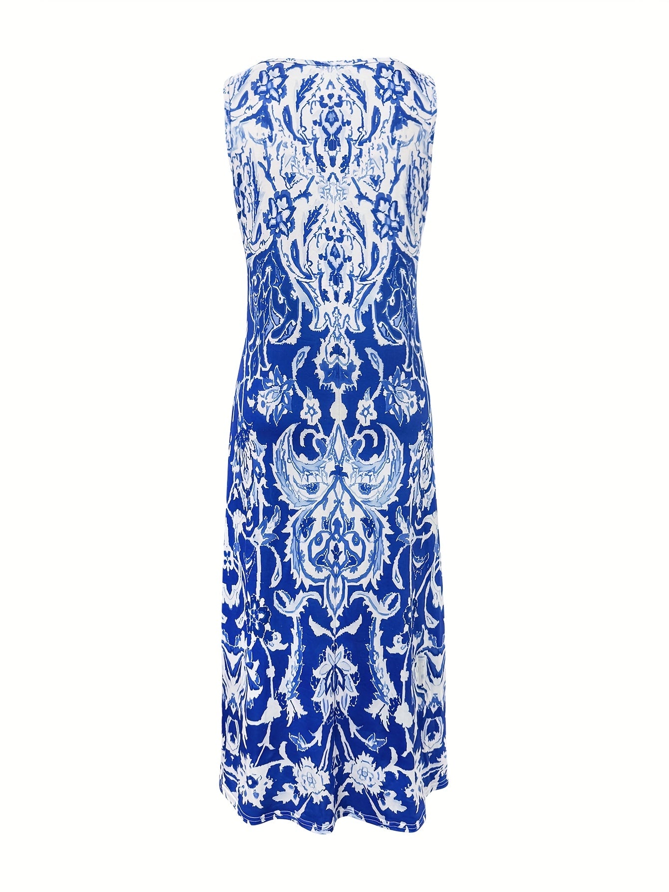 Summer Resort Style Floral Print Women's Dress