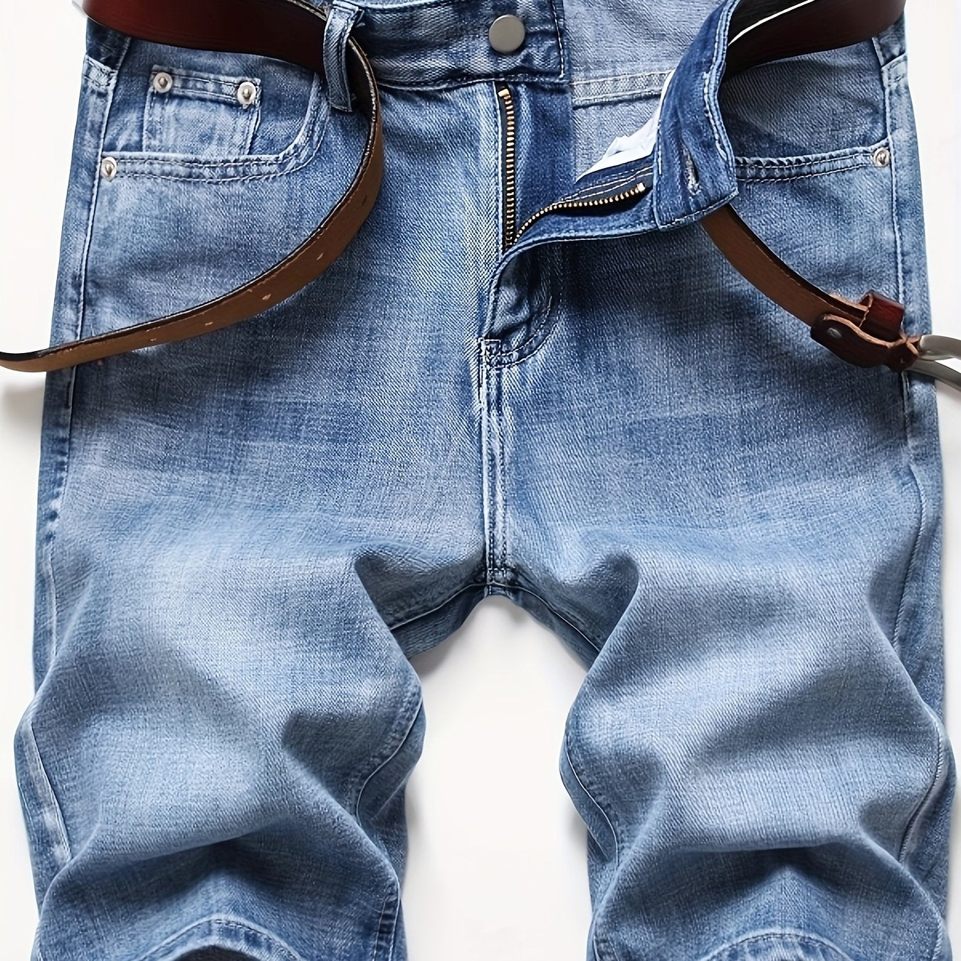 KEEVOOM Men's Trendy Denim Shorts for Summer Sports and Casual Outfits