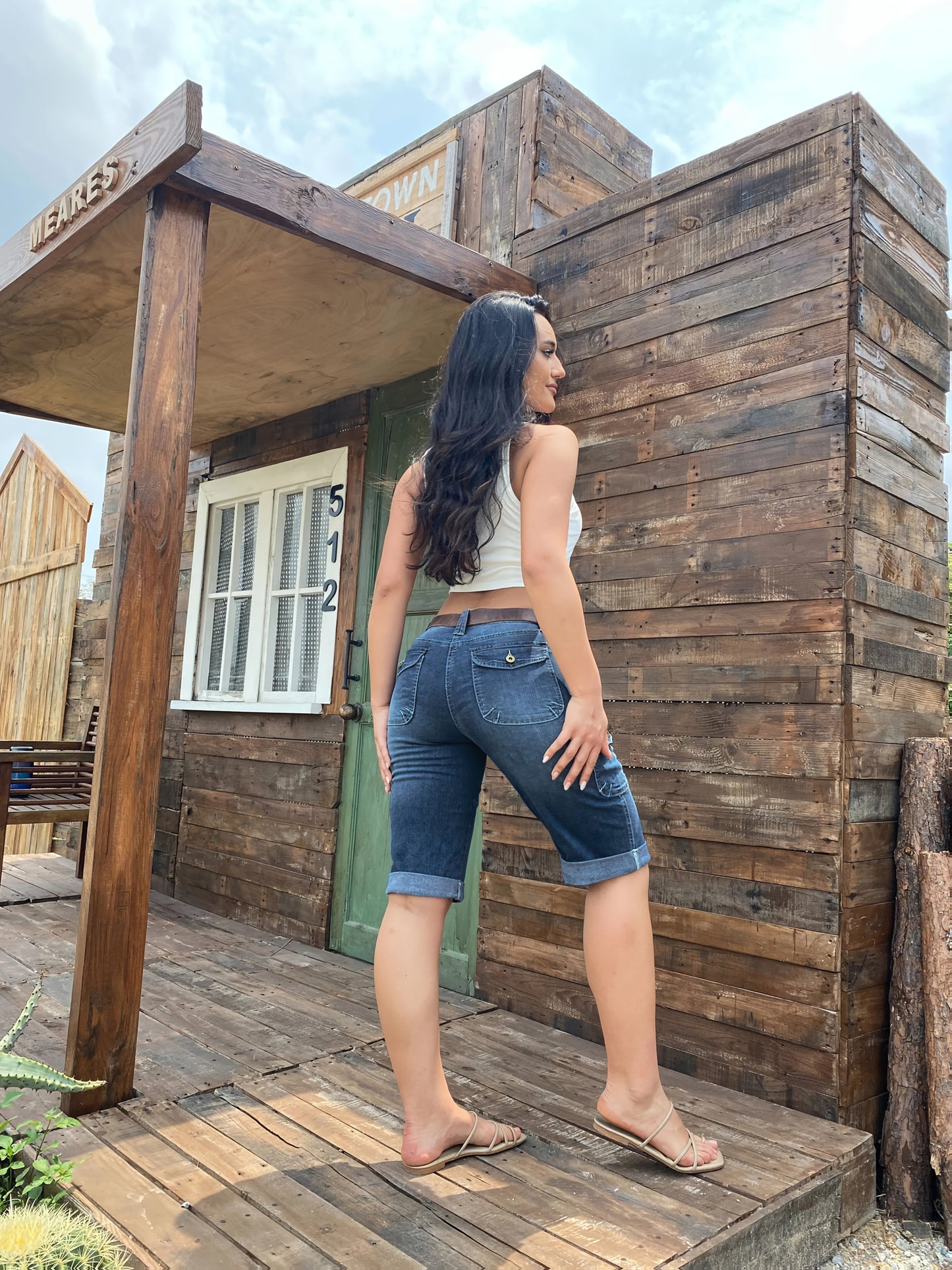 Casual Women’s Five Points Cargo Jeans for Comfortable Summer Wear