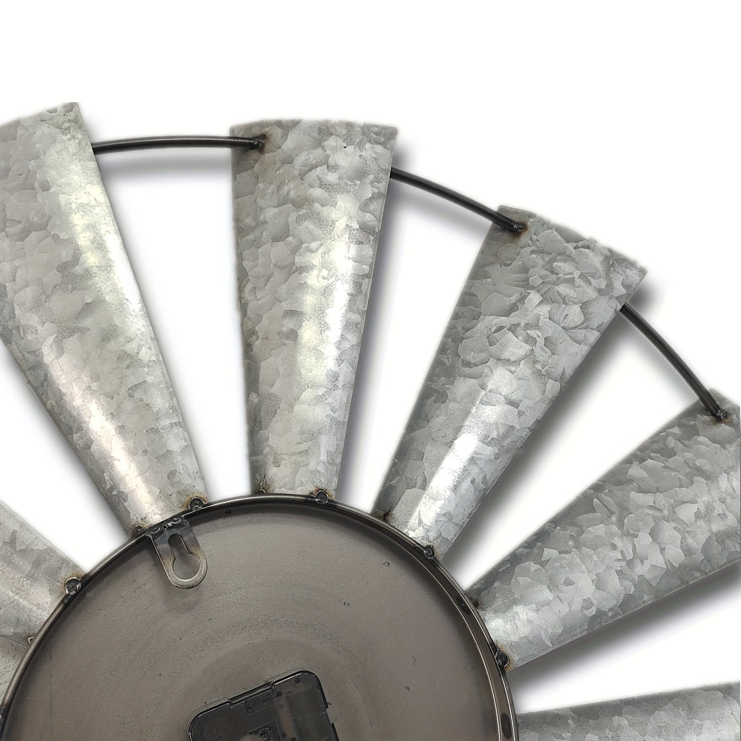 Large Farmhouse Decor Metal Clock for Home and Kitchen