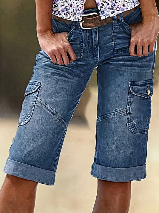 Casual Women’s Five Points Cargo Jeans for Comfortable Summer Wear