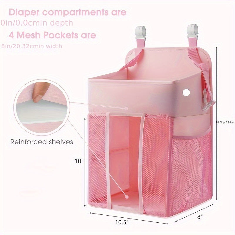 Hanging Diaper Caddy Organizer for Nursery Essentials Storage