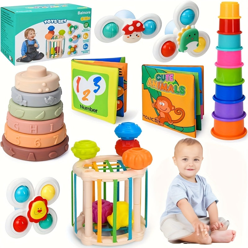6 In 1 Sensory Learning Toy Set for Infants and Toddlers
