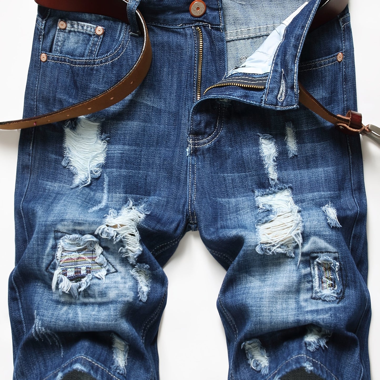 KEEVOOM Men's Trendy Denim Shorts for Summer Sports and Casual Outfits