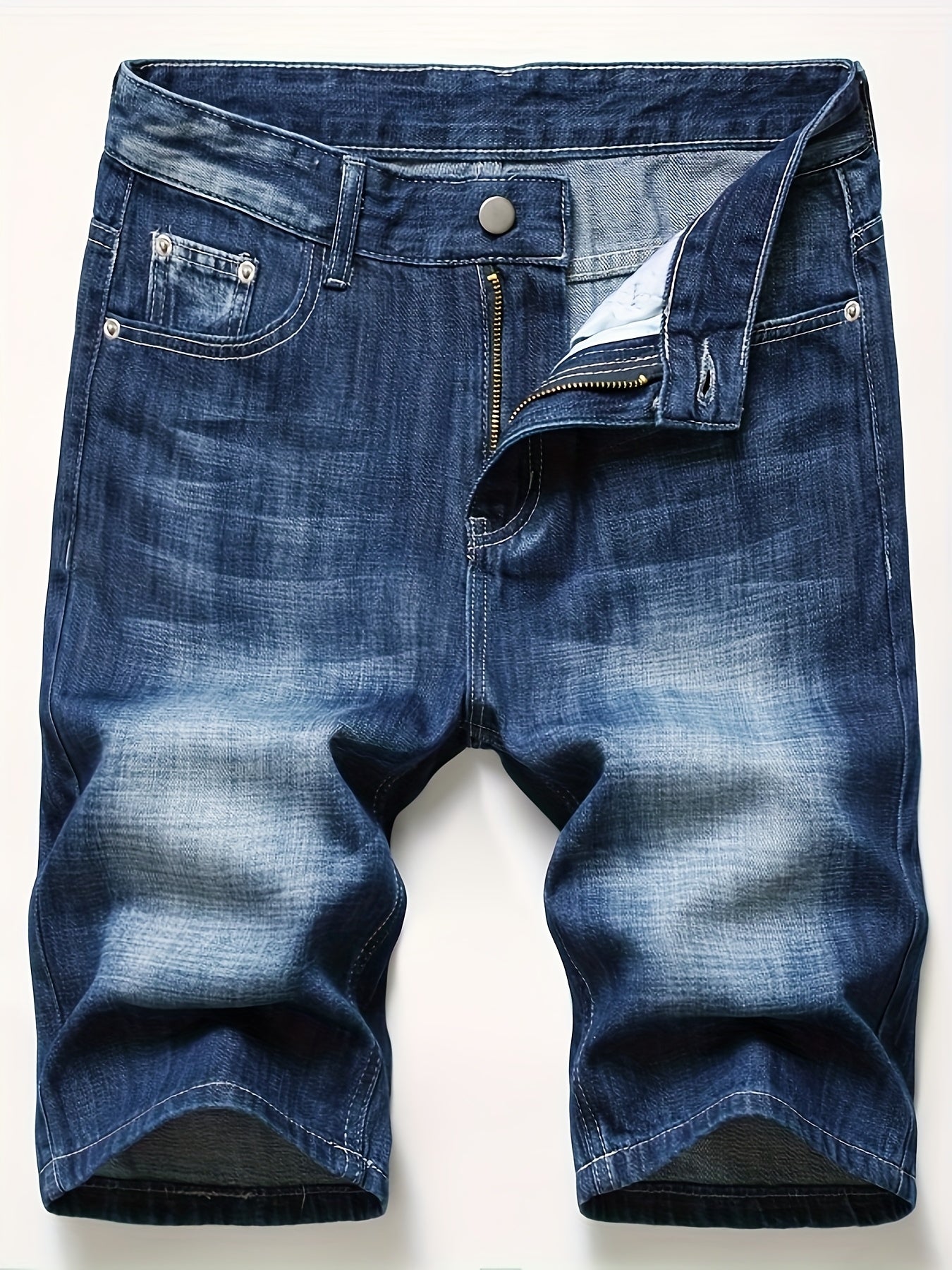 KEEVOOM Men's Trendy Denim Shorts for Summer Sports and Casual Outfits