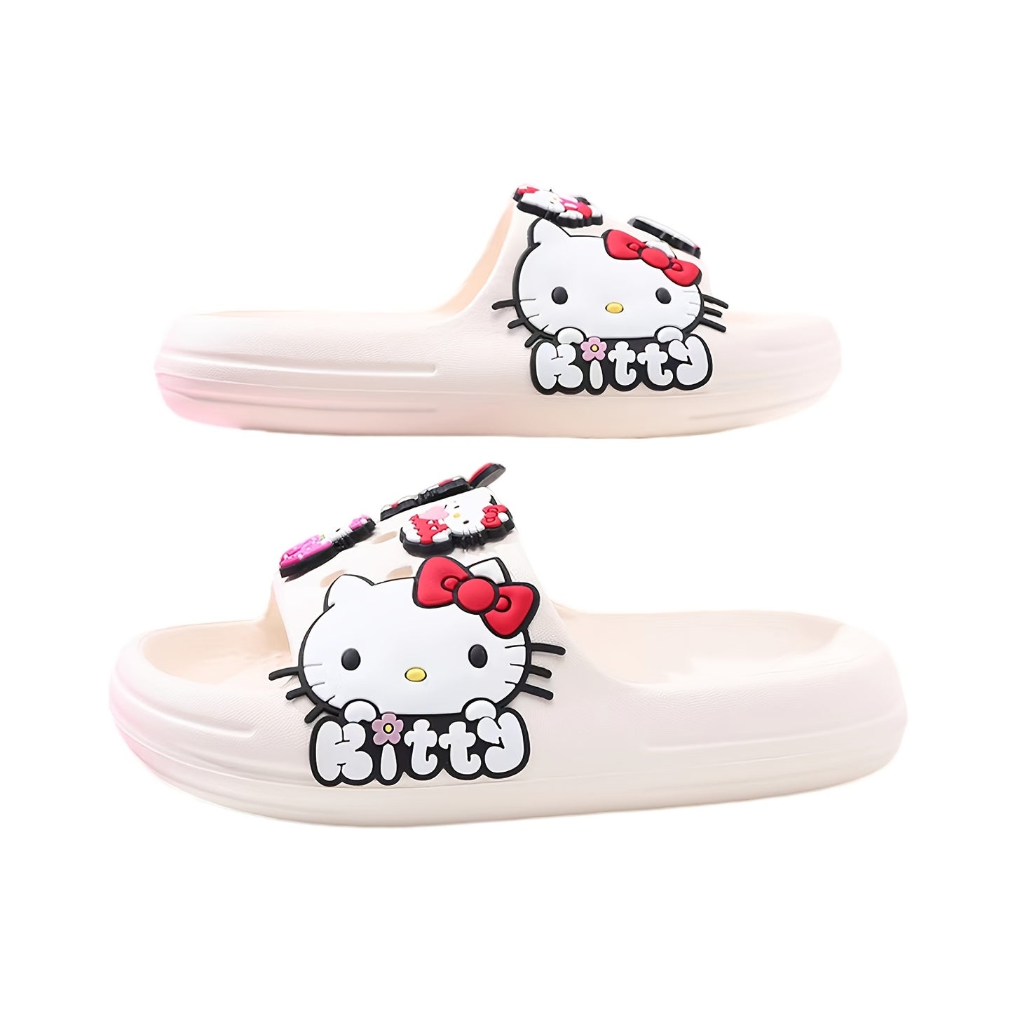 Hello Kitty Quick-Dry Slide Sandals for Fun Beach Days