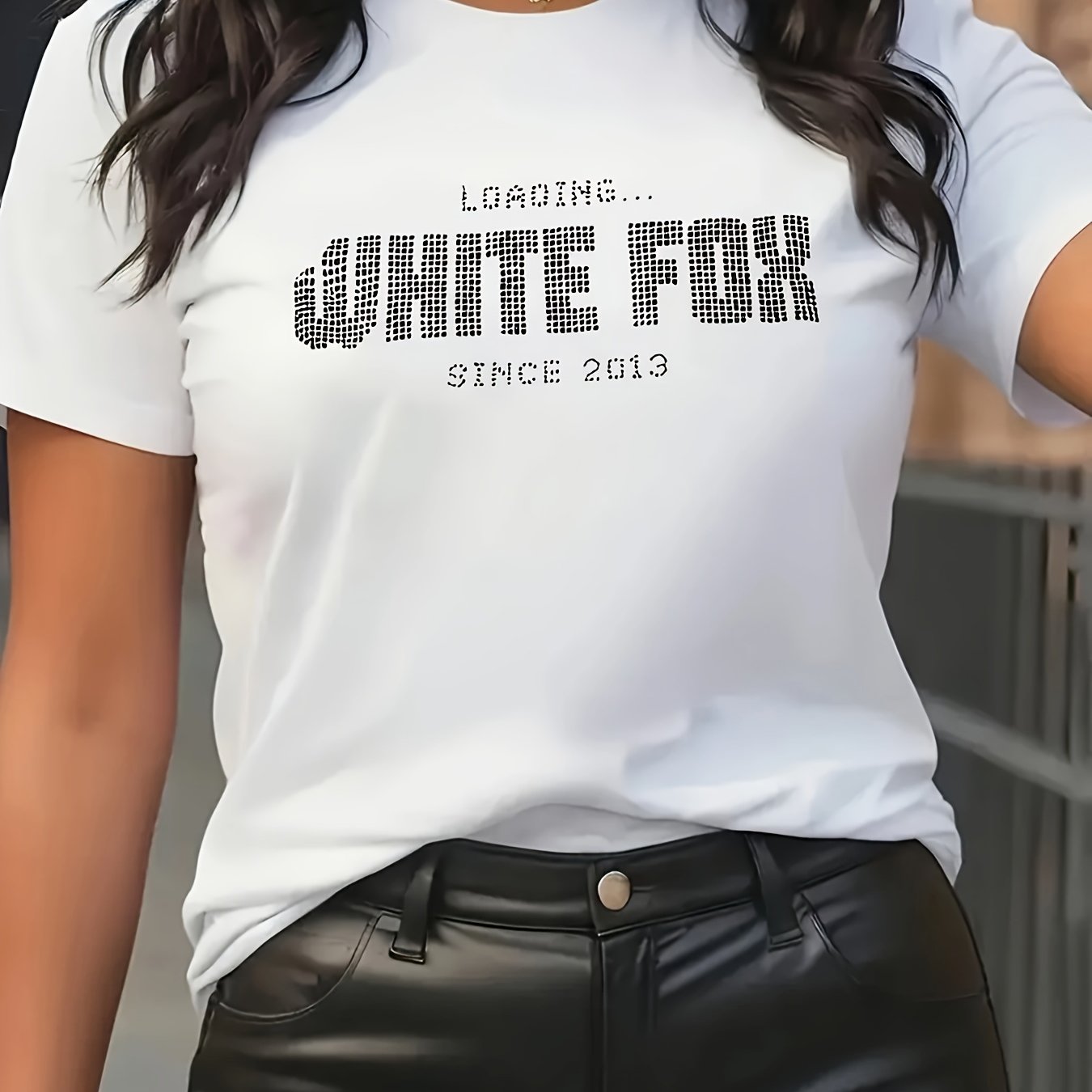 Watercolor Cat Printed Casual T-Shirt for Women