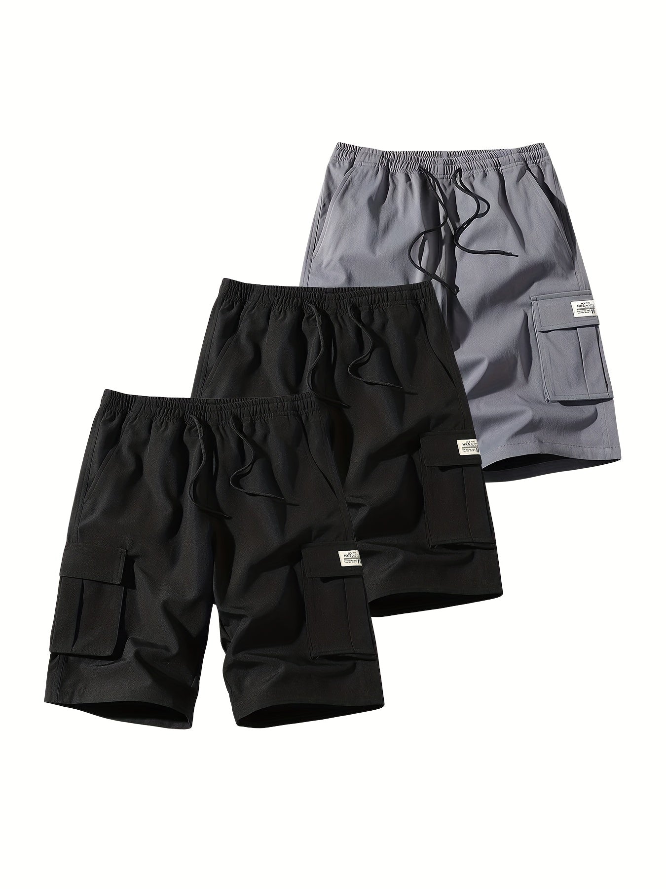 Men's Cargo Shorts 3-Pack Bundle for Versatile Outdoor Activities