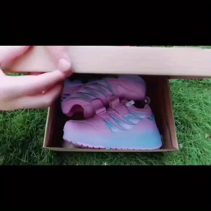 Girls LED Light Roller Shoes for Fun Outdoor Adventures