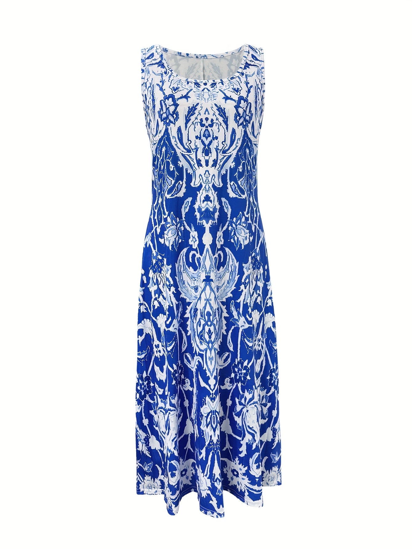 Summer Resort Style Floral Print Women's Dress