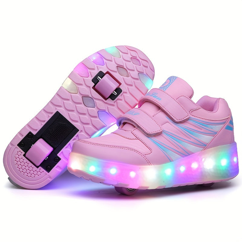 Flashing Light Roller Shoes for Boys and Girls