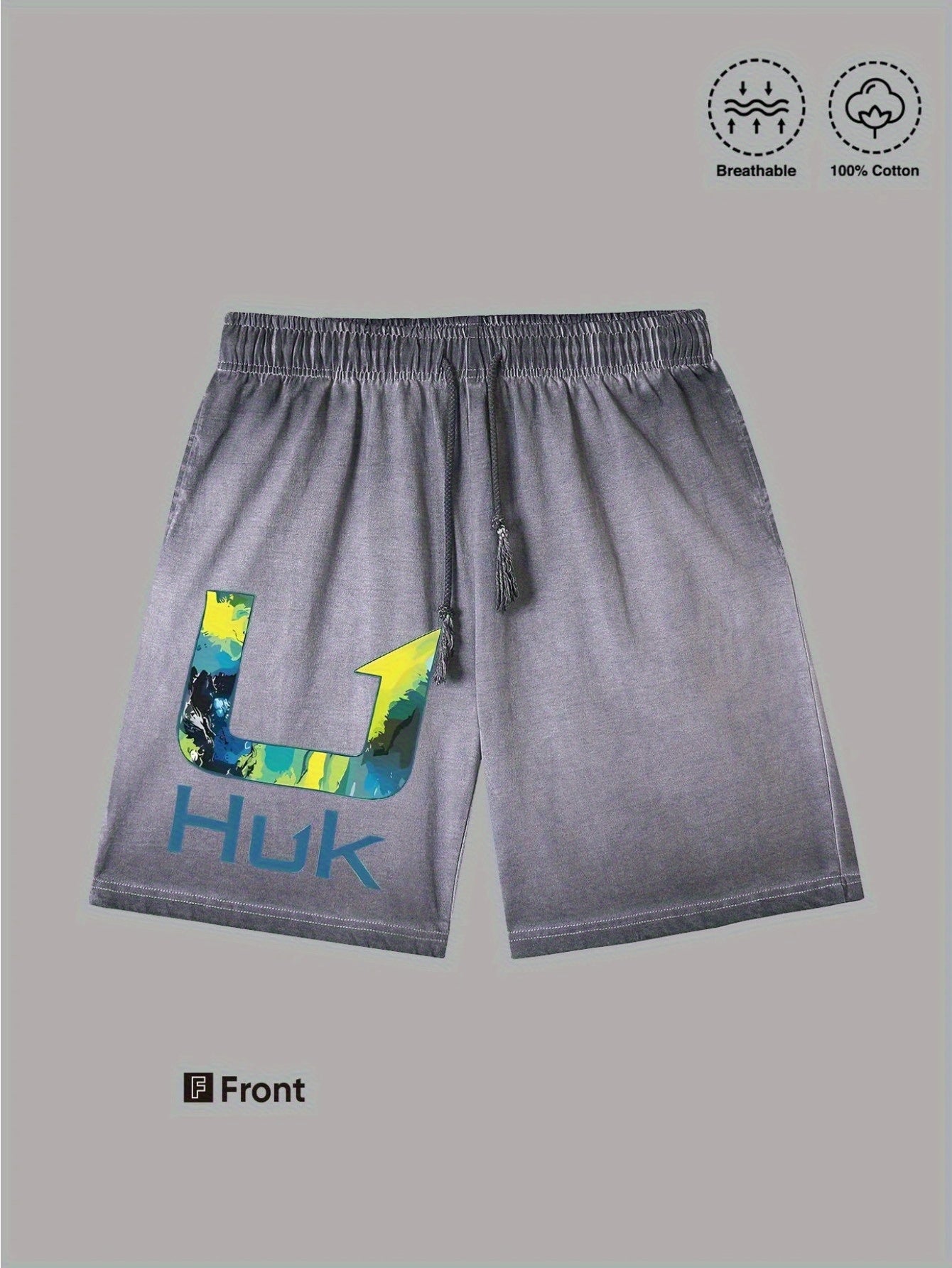 Men's Heavyweight Cotton Casual Outdoor Shorts for Summer Activities