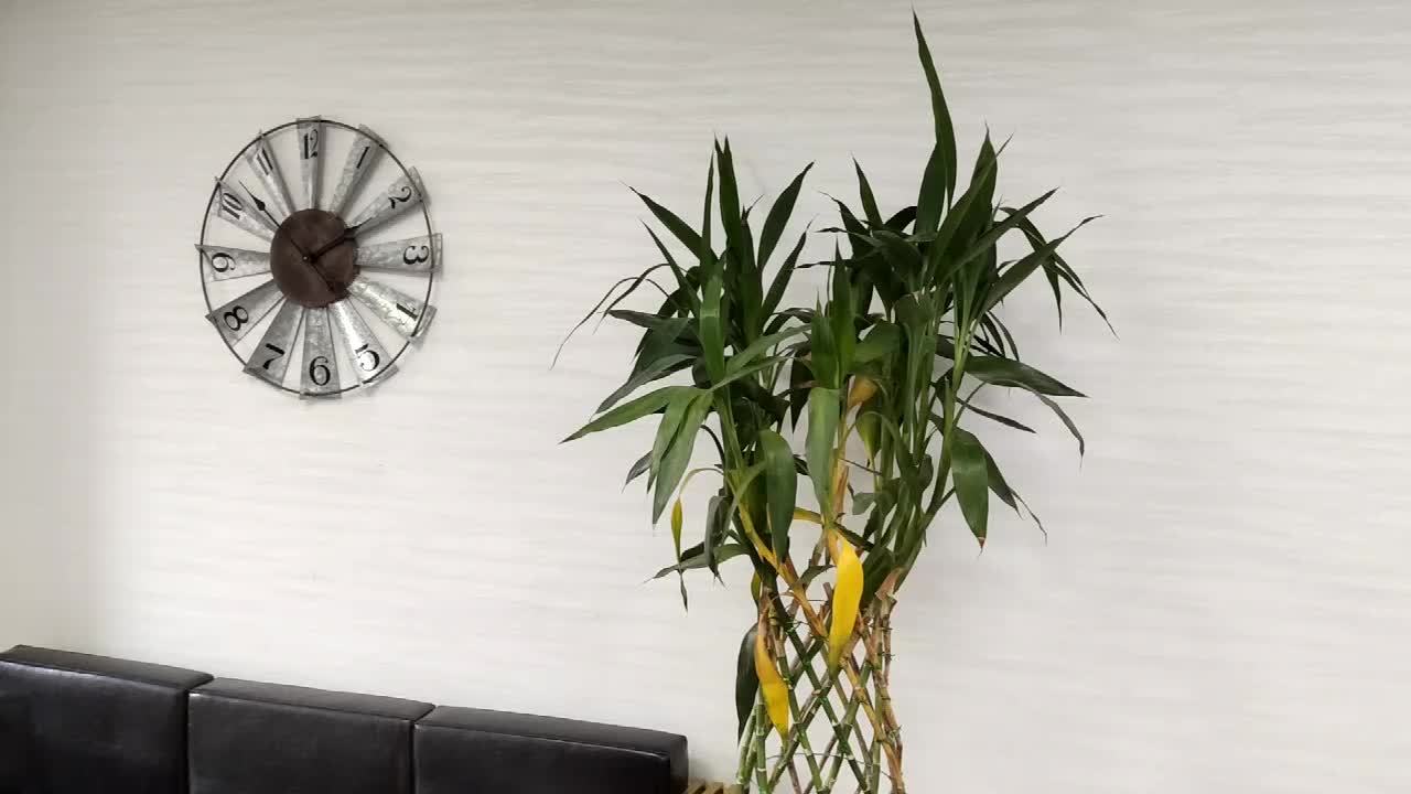 Large Farmhouse Decor Metal Clock for Home and Kitchen