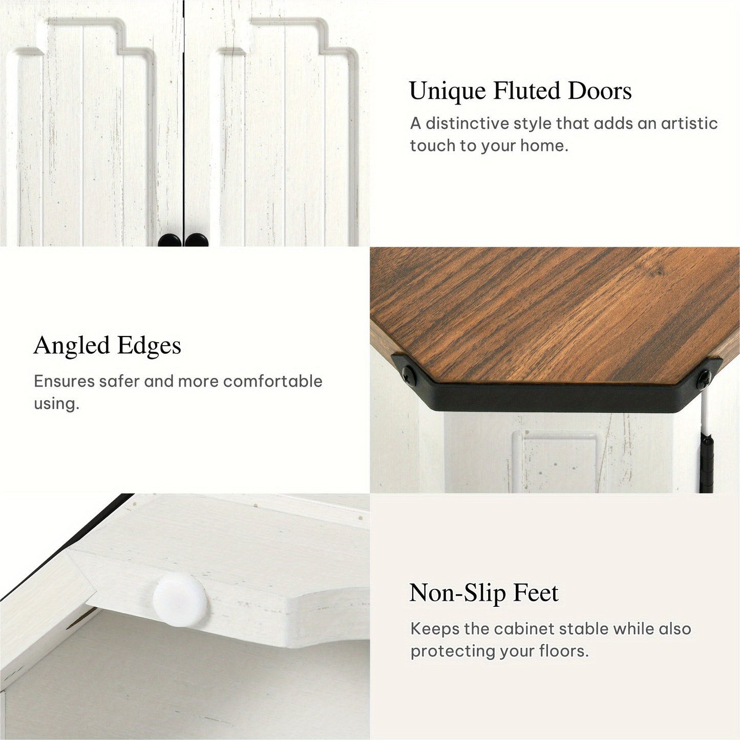 Rustic Office Storage Cabinet With Power Socket And Adjustable Shelves