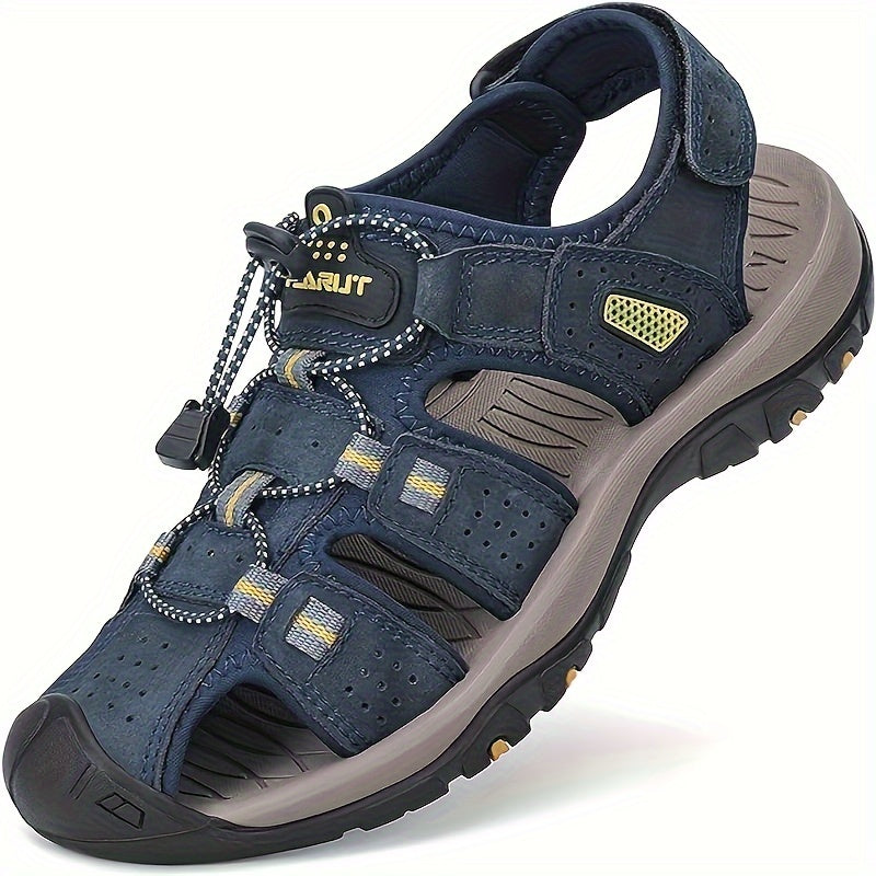 Mens Hiking Sandals Closed Toe Outdoor Waterproof Shoes