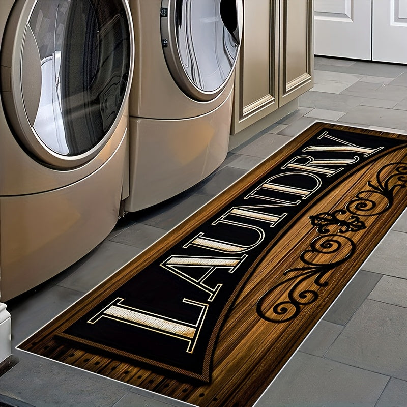 Non Slip Laundry Room Runner Rug for Home and Kitchen