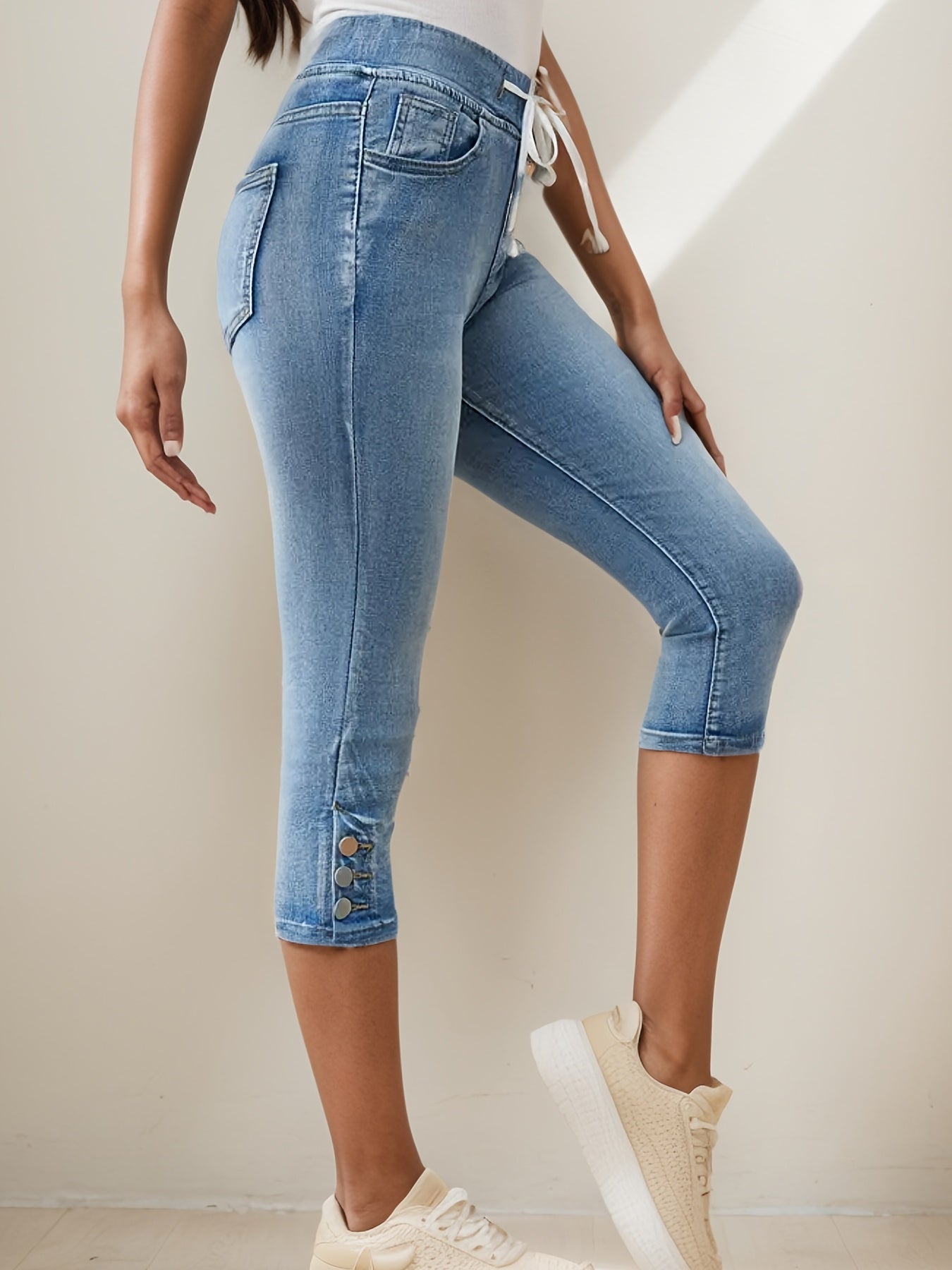 Chic Drawstring Denim Shorts For Women Perfect For Summer