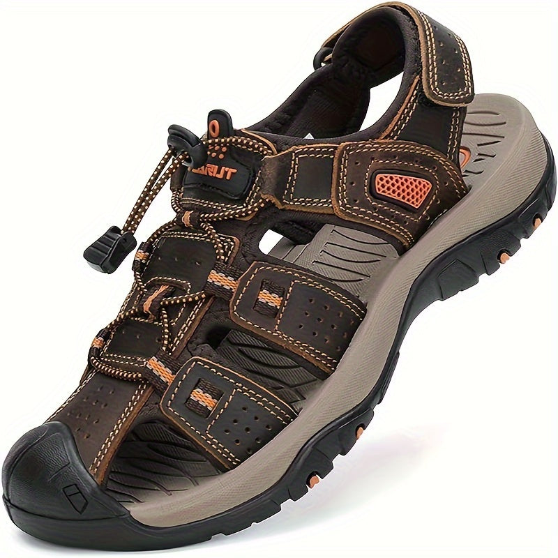 Mens Hiking Sandals Closed Toe Outdoor Waterproof Shoes