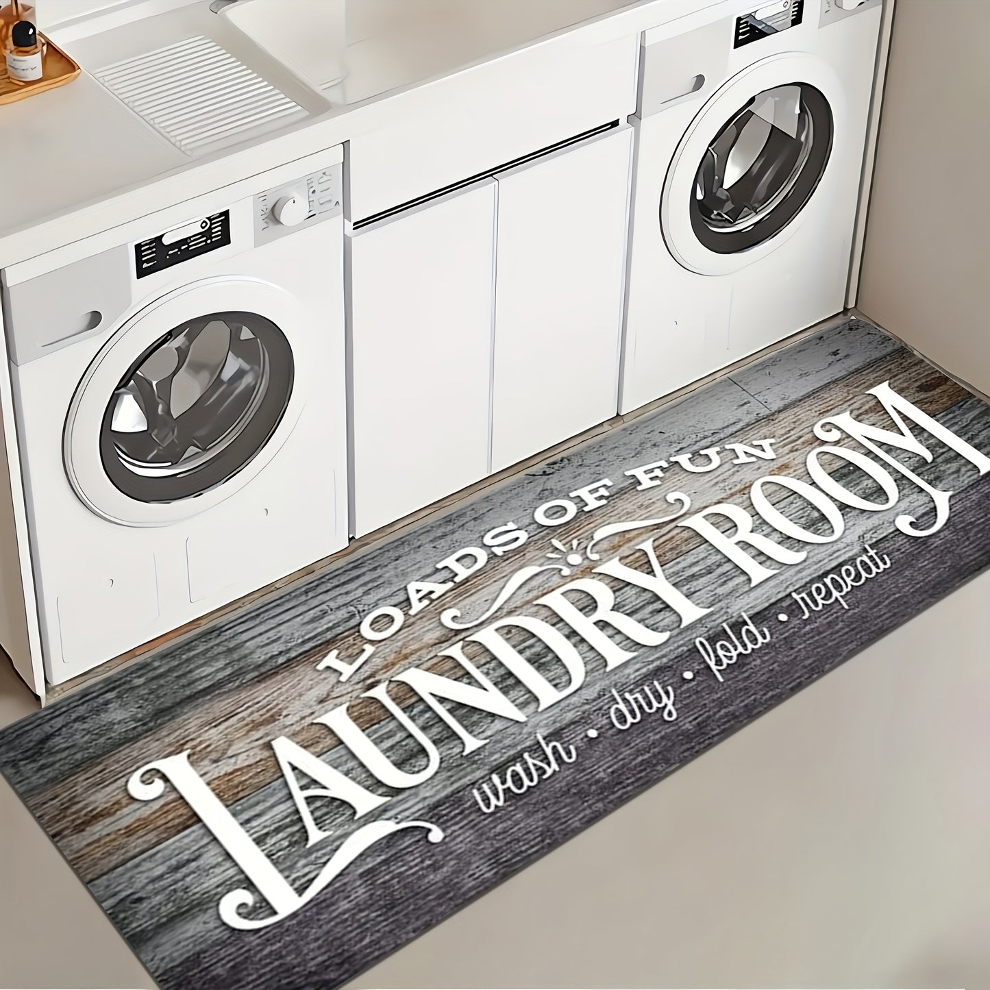 Non Slip Laundry Room Runner Rug for Home and Kitchen