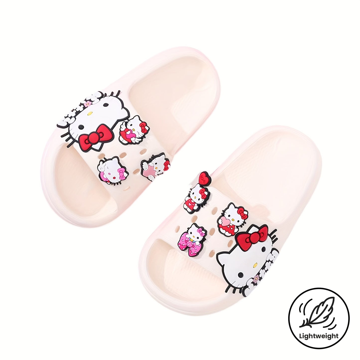 Hello Kitty Quick-Dry Slide Sandals for Fun Beach Days