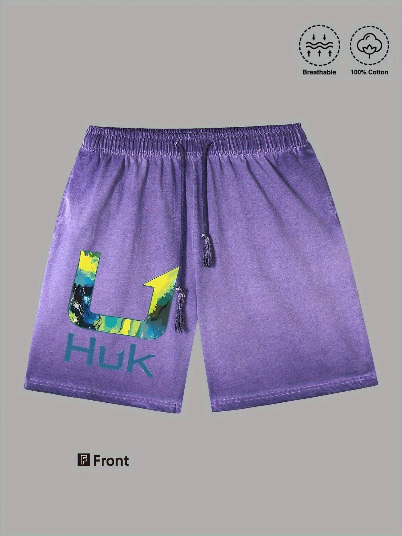 Men's Heavyweight Cotton Casual Outdoor Shorts for Summer Activities