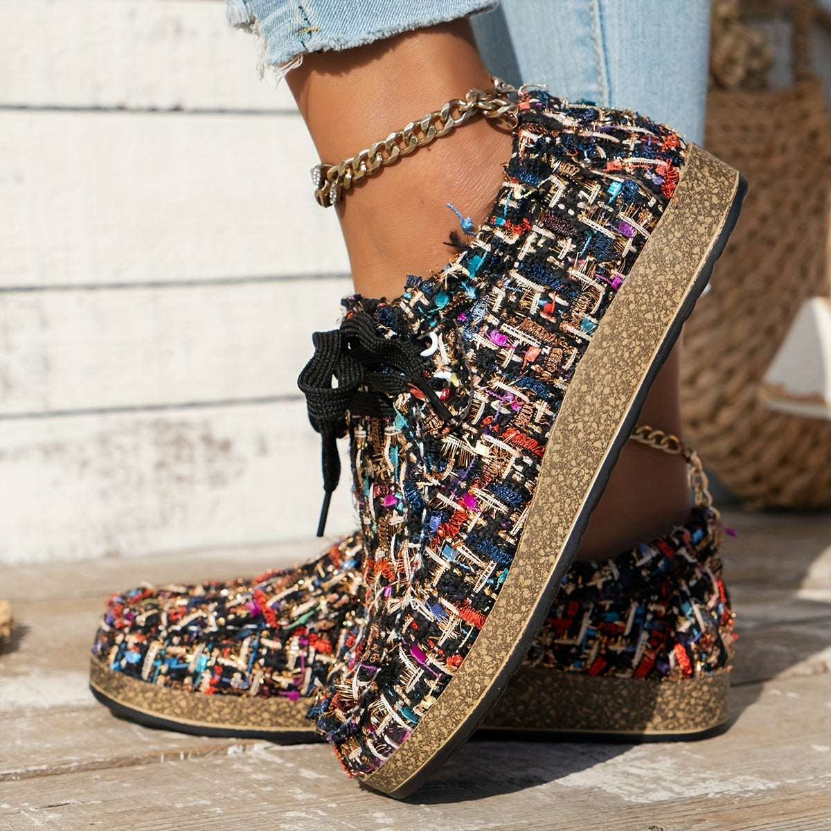 Cozy Women's Casual Lace-Up Sneakers for Everyday Comfort