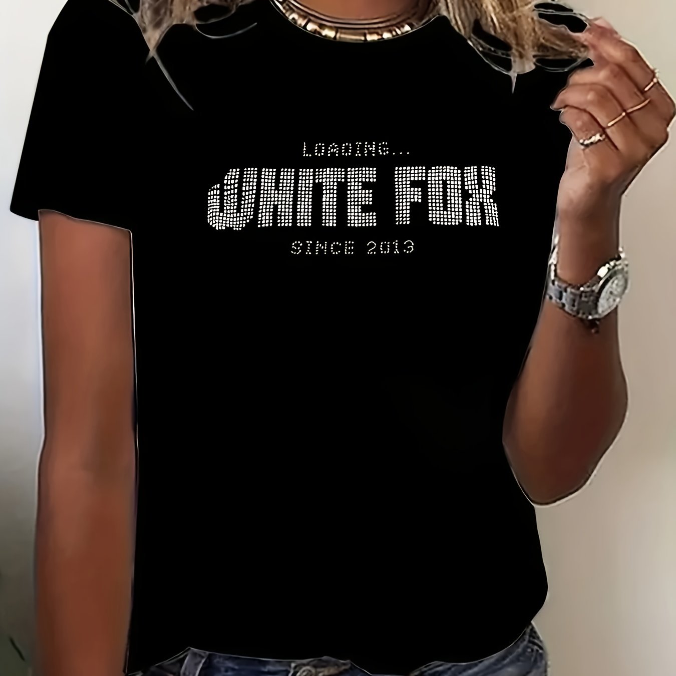 Watercolor Cat Printed Casual T-Shirt for Women