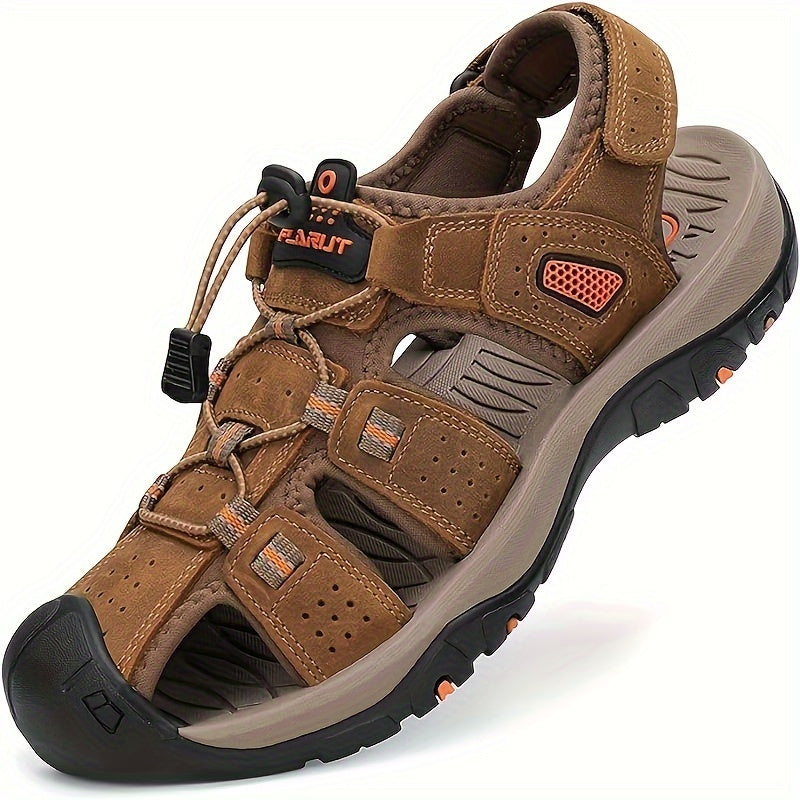 Mens Hiking Sandals Closed Toe Outdoor Waterproof Shoes