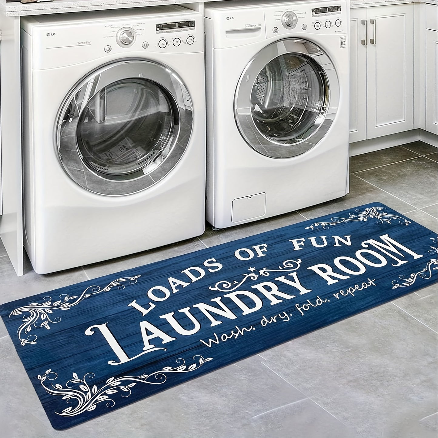 Non Slip Laundry Room Runner Rug for Home and Kitchen