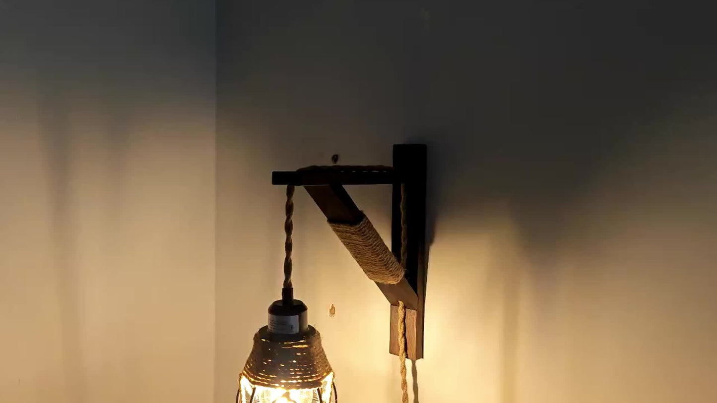Rustic Plug In Wall Sconces Set For Cozy Home Decor