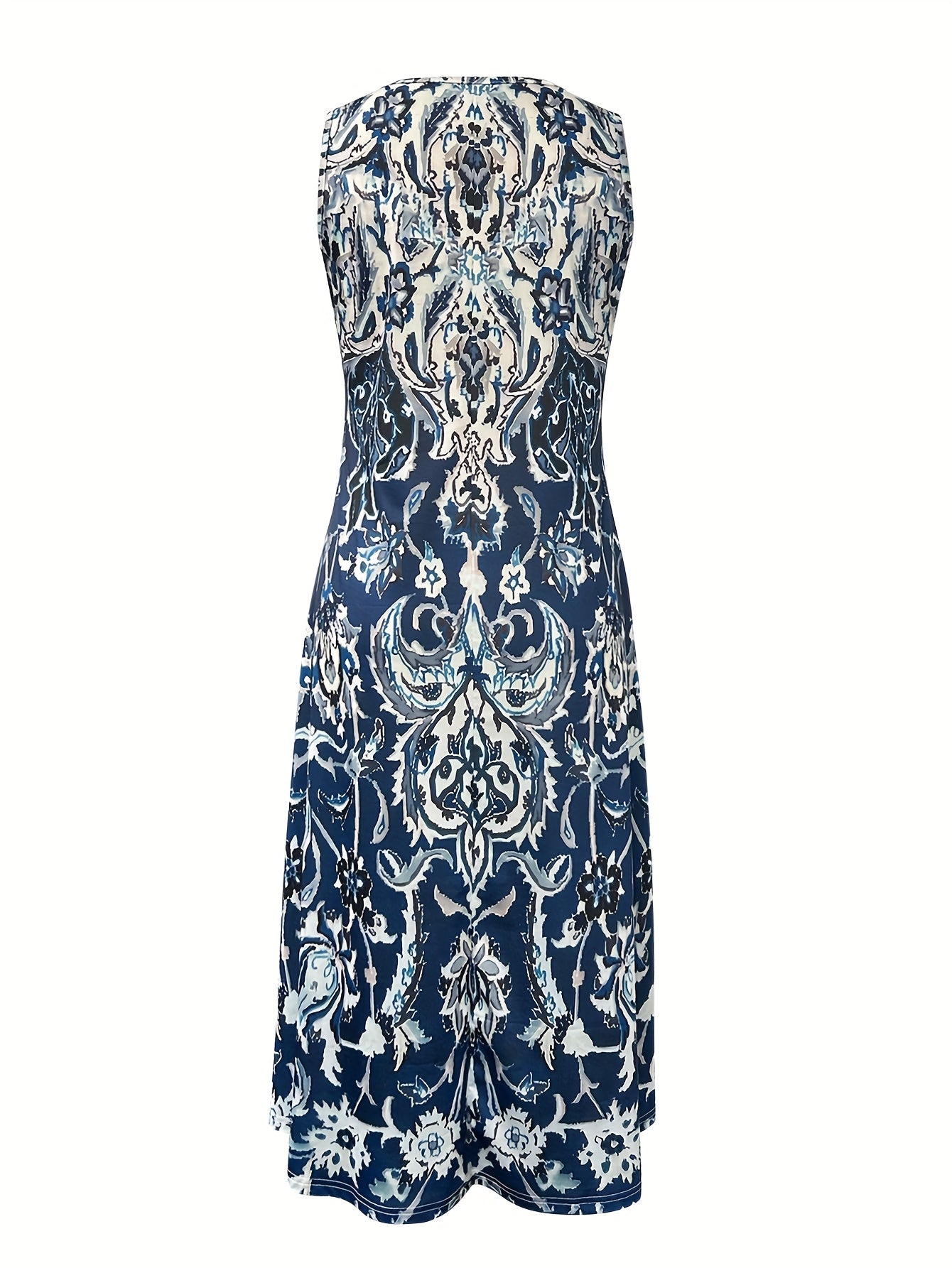 Summer Resort Style Floral Print Women's Dress