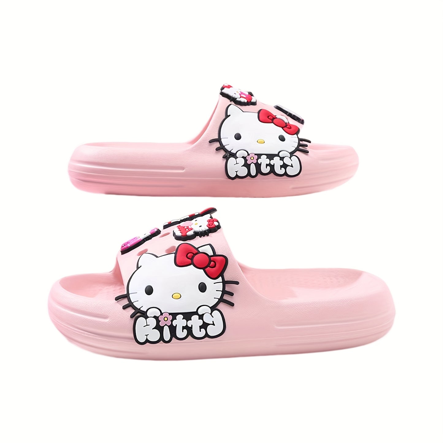Hello Kitty Quick-Dry Slide Sandals for Fun Beach Days