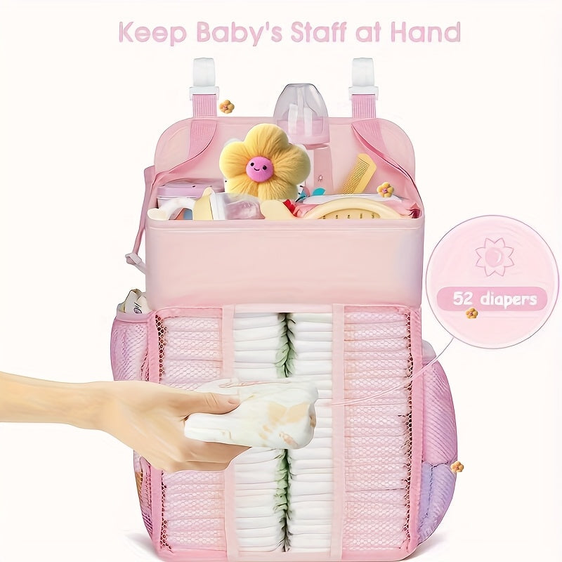 Hanging Diaper Caddy Organizer for Nursery Essentials Storage