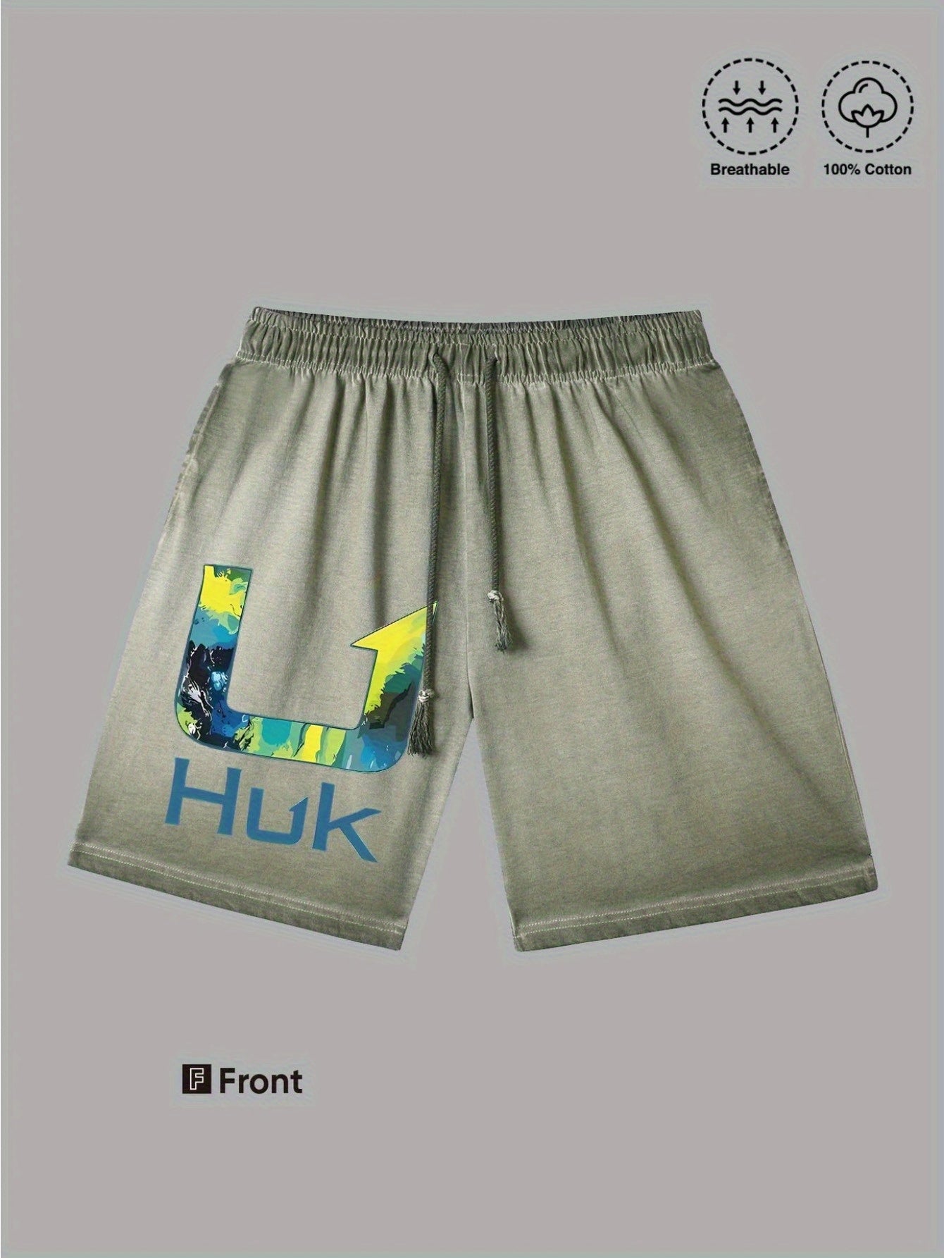 Men's Heavyweight Cotton Casual Outdoor Shorts for Summer Activities