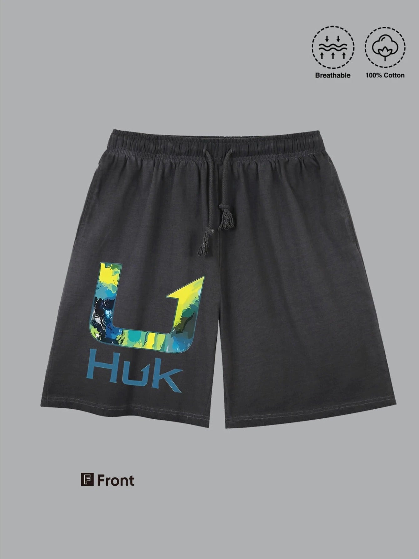 Men's Heavyweight Cotton Casual Outdoor Shorts for Summer Activities