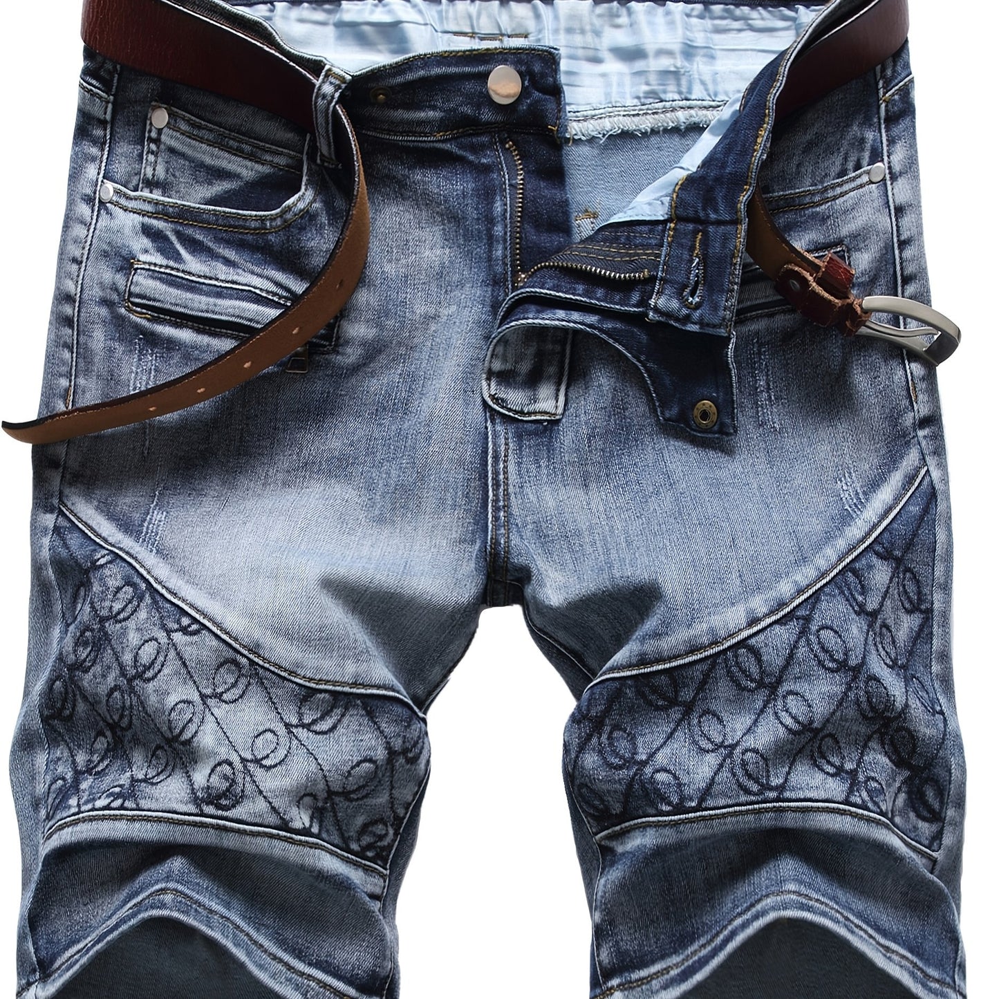 KEEVOOM Men's Trendy Denim Shorts for Summer Sports and Casual Outfits