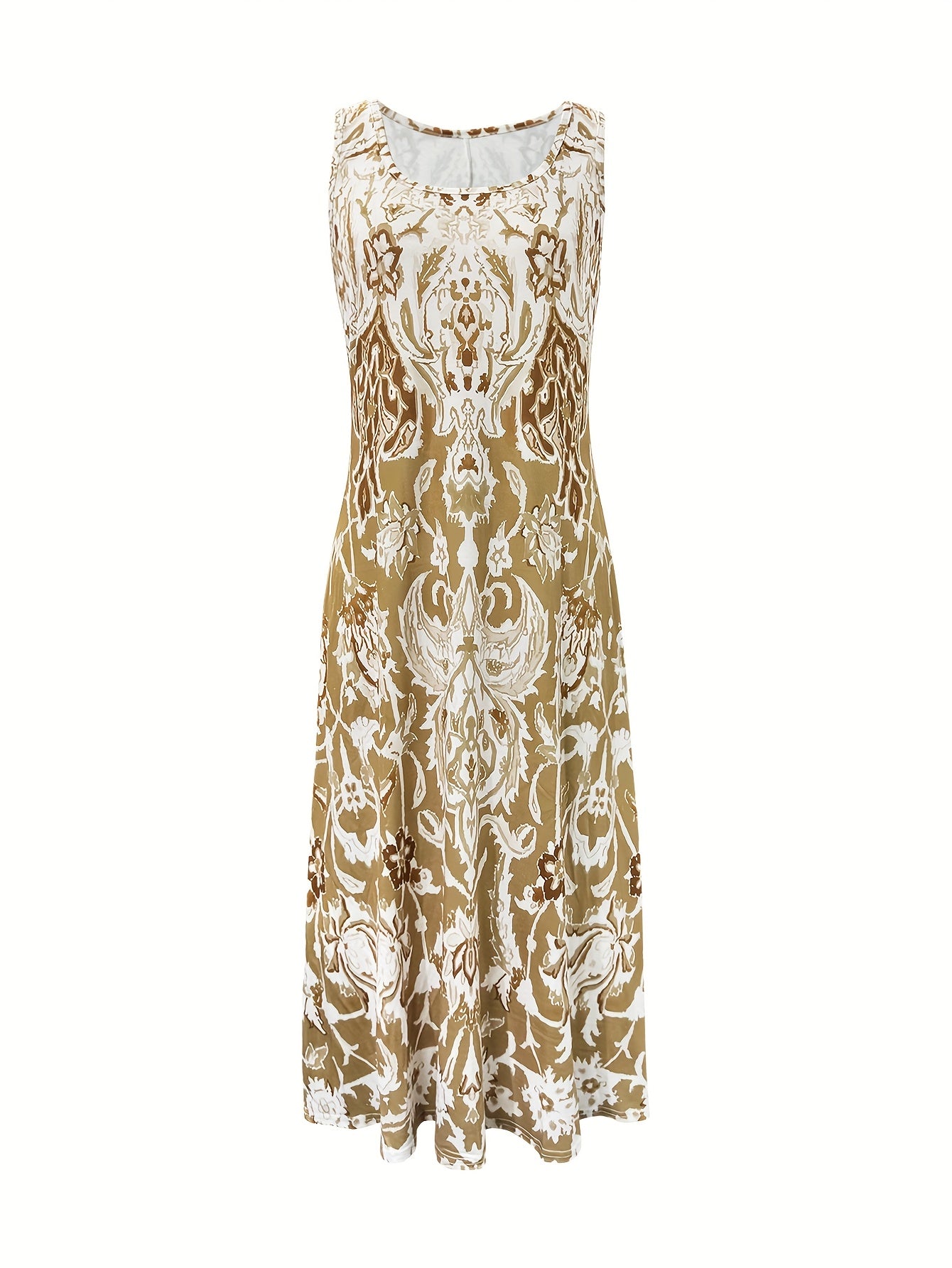 Summer Resort Style Floral Print Women's Dress